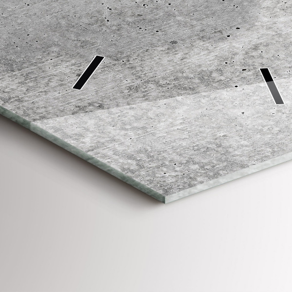 Téglalap alakú üvegóra Nyers fal