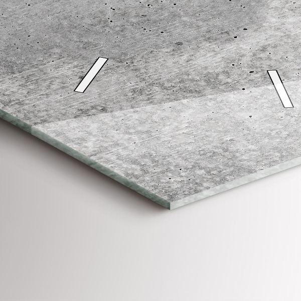 Téglalap alakú üvegóra Nyers fal