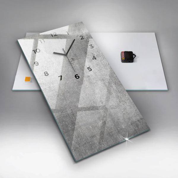 Téglalap alakú üvegóra Nyers fal