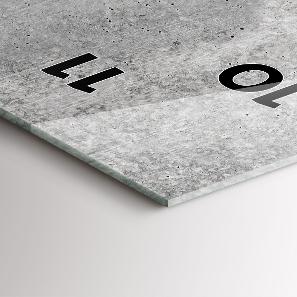 Téglalap alakú üvegóra Nyers fal