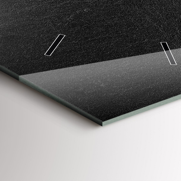 Téglalap alakú üvegóra Sötét szikla