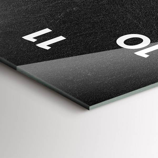 Téglalap alakú üvegóra Sötét szikla