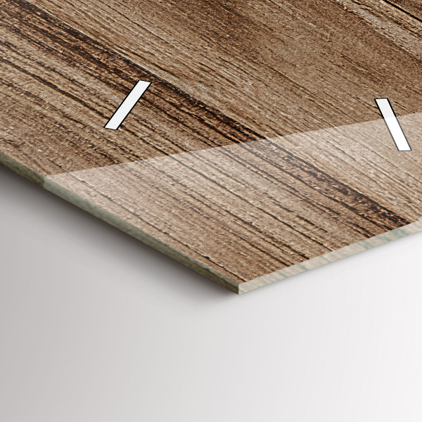 Téglalap alakú üvegóra Sötét fa