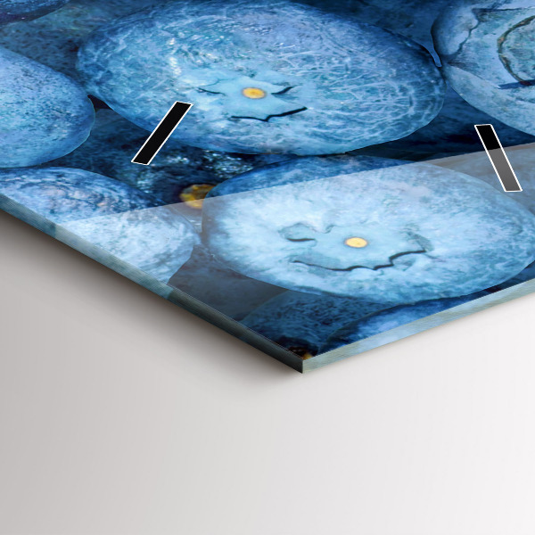 Téglalap alakú üvegóra Áfonya és málna