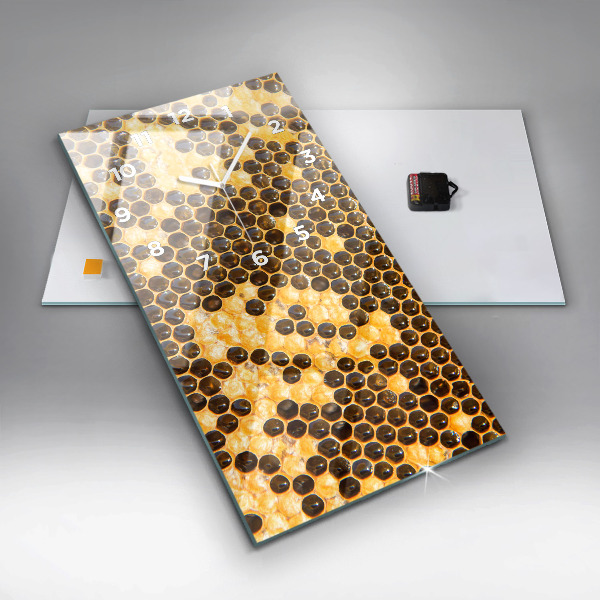 Téglalap alakú üvegóra Méhsejt