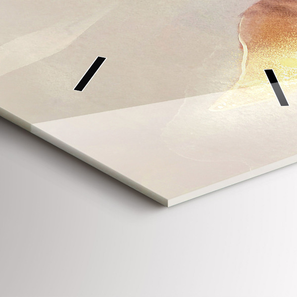 Téglalap alakú üvegóra Absztrakt boho levelek