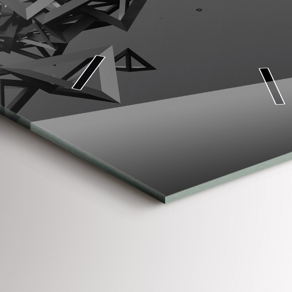 Téglalap alakú üvegóra Sötét absztrakció