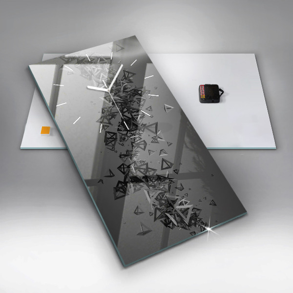 Téglalap alakú üvegóra Sötét absztrakció