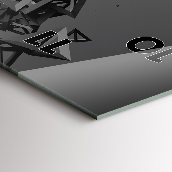 Téglalap alakú üvegóra Sötét absztrakció