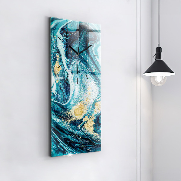 Téglalap alakú üvegóra Absztrakt márvány