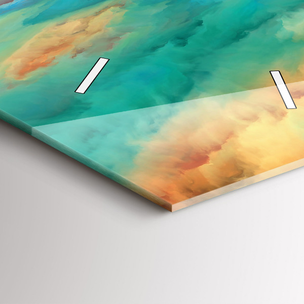 Téglalap alakú üvegóra Absztrakt táj