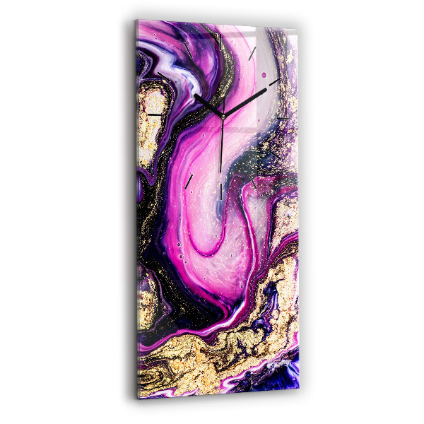 Téglalap alakú üvegóra Absztrakt márvány