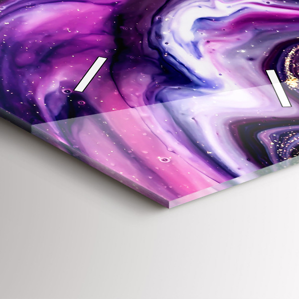 Téglalap alakú üvegóra Absztrakt márvány