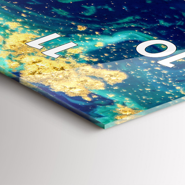 Téglalap alakú üvegóra Modern absztrakció