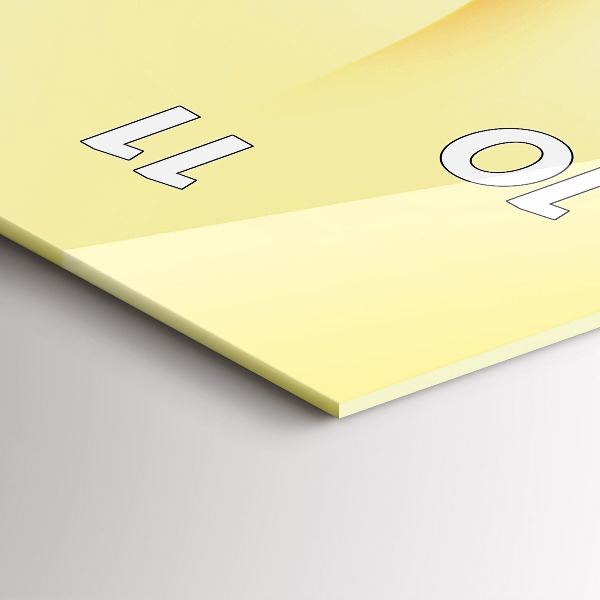 Téglalap alakú üvegóra Absztrakciós hullámok