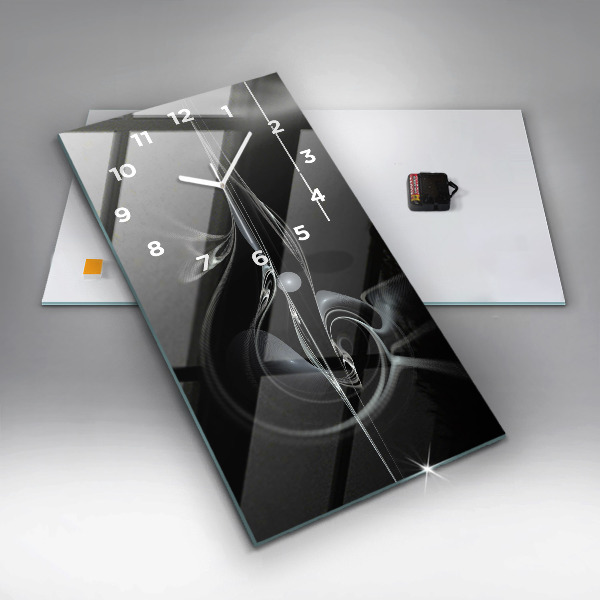 Téglalap alakú üvegóra Absztrakt füst