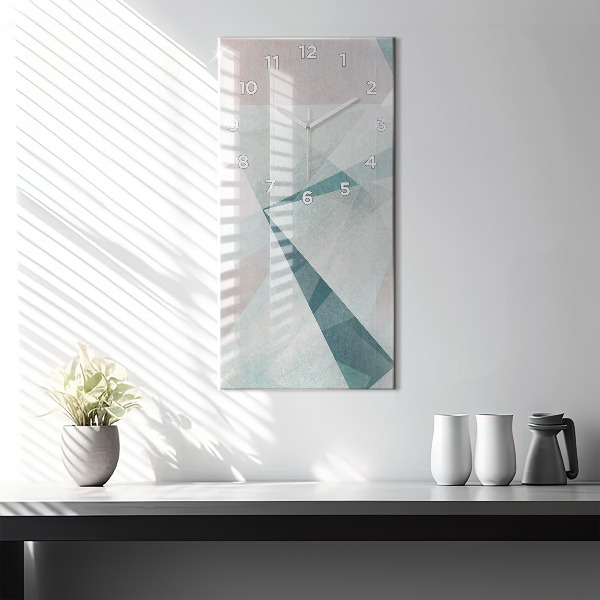 Téglalap alakú üvegóra Háromszögek absztrakt textúra