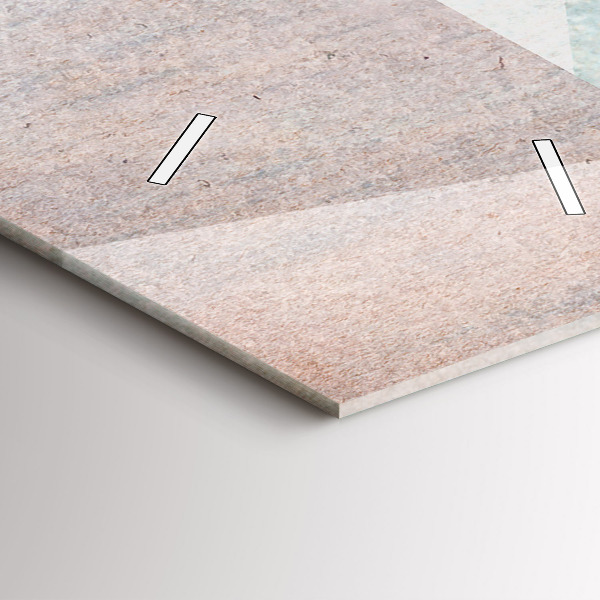 Téglalap alakú üvegóra Háromszögek absztrakt textúra