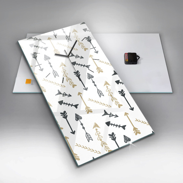 Téglalap alakú üvegóra Geometrikus csípő minta