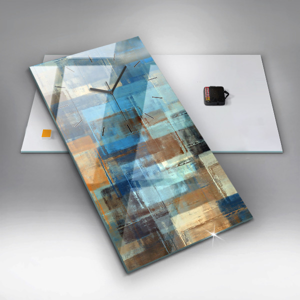 Téglalap alakú üvegóra Színes háttér - absztrakt