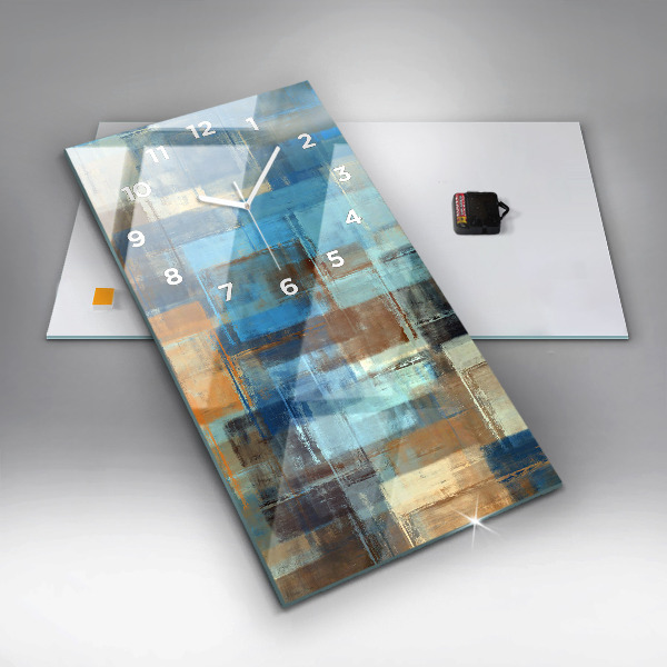 Téglalap alakú üvegóra Színes háttér - absztrakt