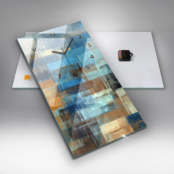 Téglalap alakú üvegóra Színes háttér - absztrakt