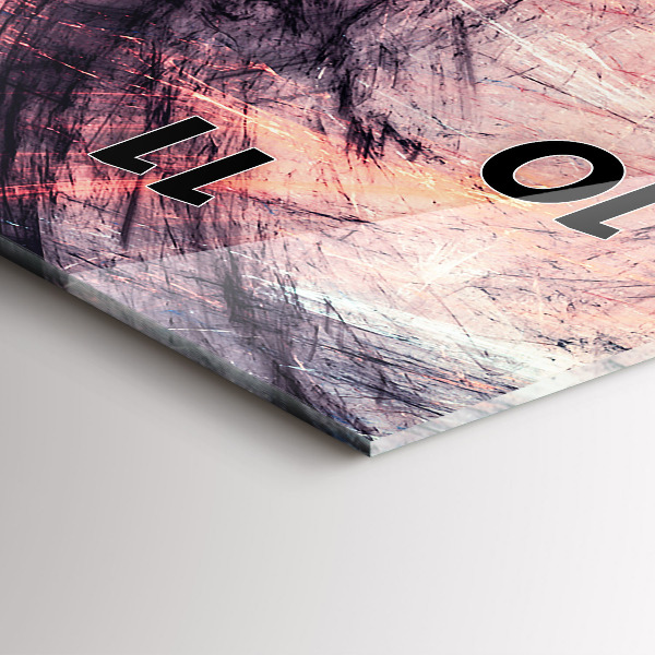 Téglalap alakú üvegóra Absztrakt festészet