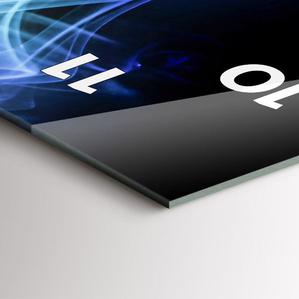 Téglalap alakú üvegóra Absztrakt színes vonalak