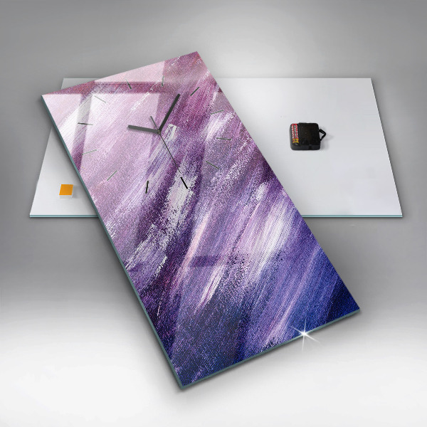 Téglalap alakú üvegóra Akril festék textúra