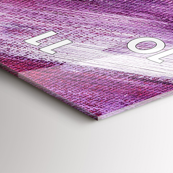 Téglalap alakú üvegóra Akril festék textúra