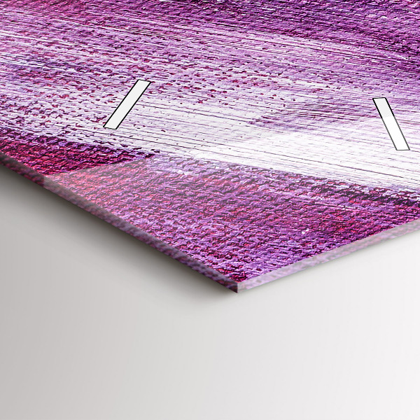 Téglalap alakú üvegóra Akril festék textúra