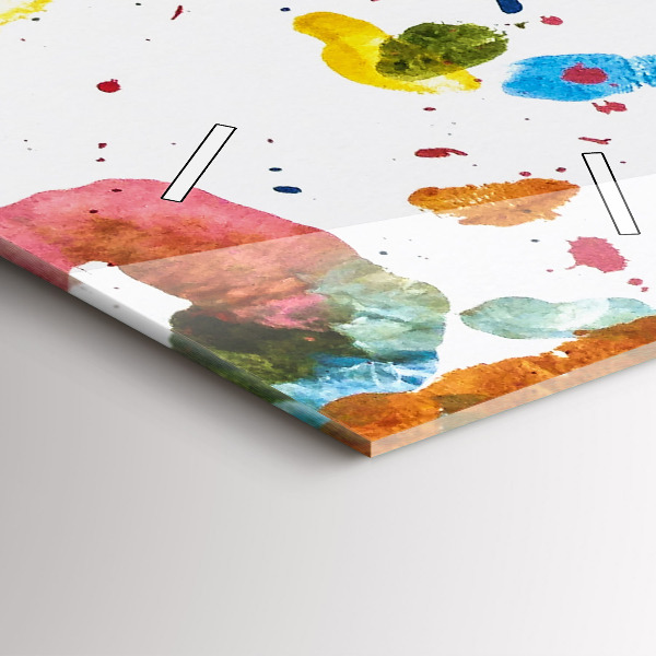 Téglalap alakú üvegóra Gyermek kézlenyomatok