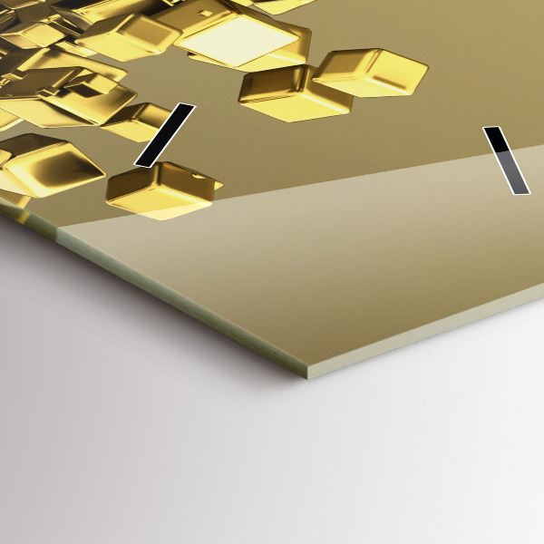 Téglalap alakú üvegóra Arany négyzetek