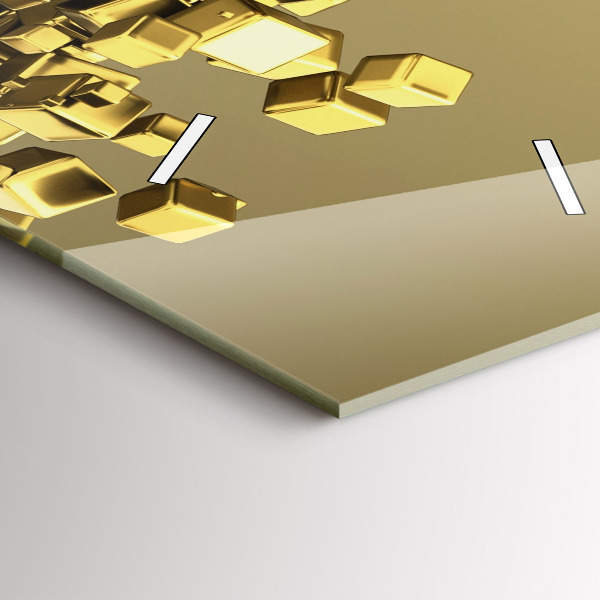 Téglalap alakú üvegóra Arany négyzetek