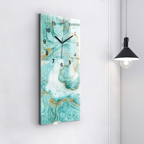 Téglalap alakú üvegóra Márvány textúra