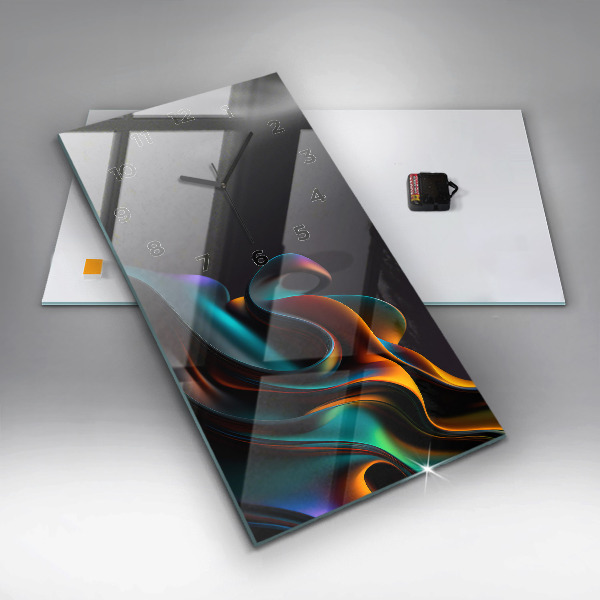 Téglalap alakú üvegóra Futurisztikus hullám