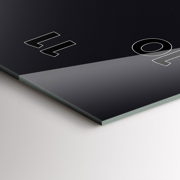 Téglalap alakú üvegóra Futurisztikus hullám