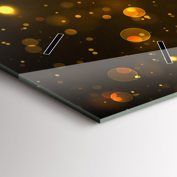 Téglalap alakú üvegóra Arany por