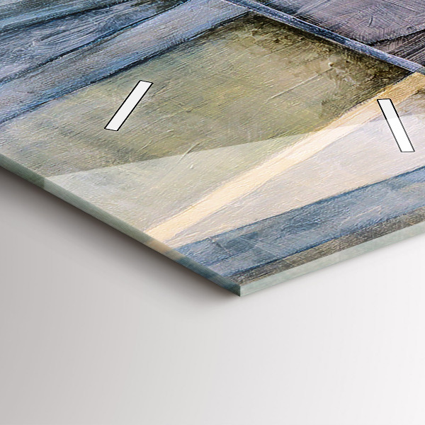 Téglalap alakú üvegóra Impresszionista festészet