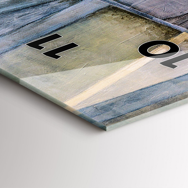 Téglalap alakú üvegóra Impresszionista festészet