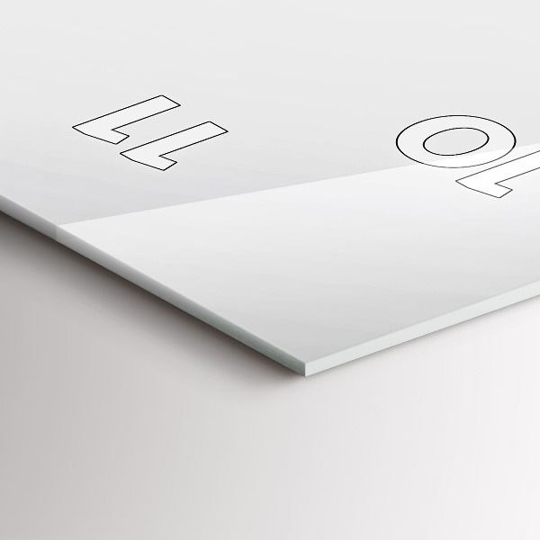 Téglalap alakú üvegóra Absztrakt vonalak