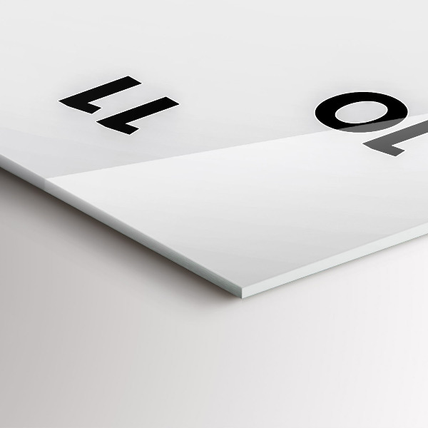 Téglalap alakú üvegóra Absztrakt vonalak