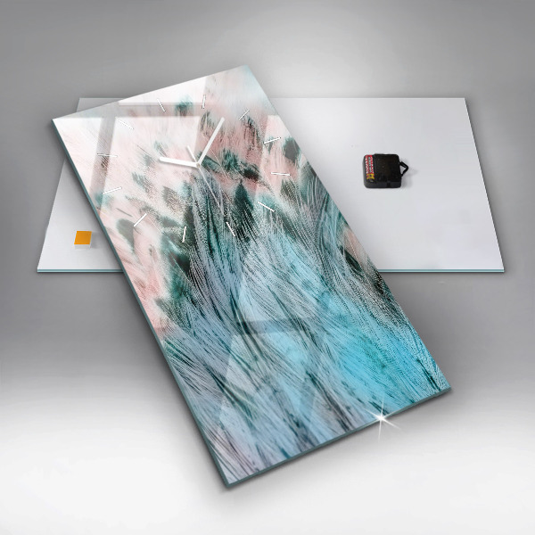 Téglalap alakú üvegóra Színes tollak