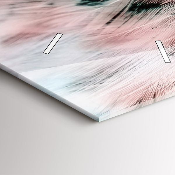 Téglalap alakú üvegóra Színes tollak