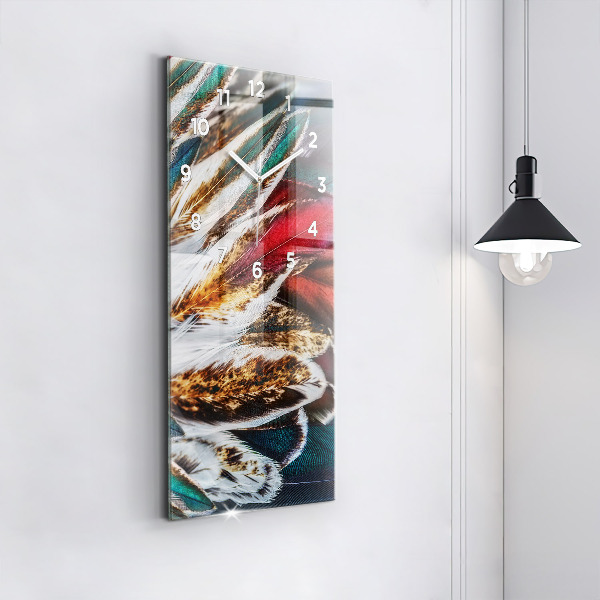 Téglalap alakú üvegóra Világosbarna madártollak