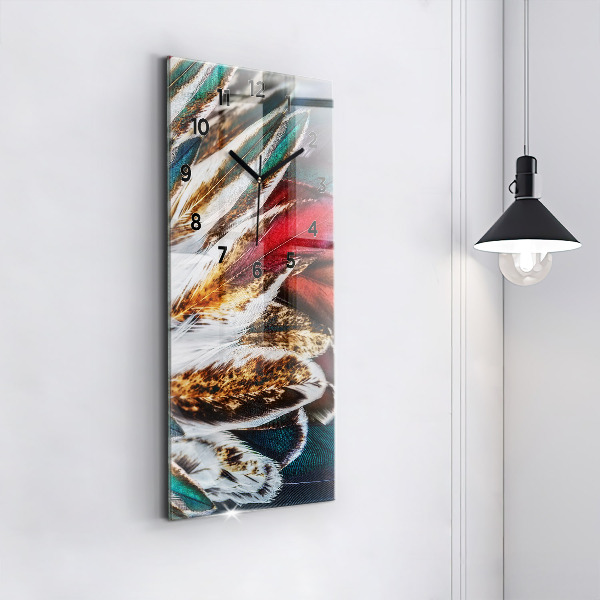 Téglalap alakú üvegóra Világosbarna madártollak