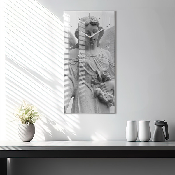 Téglalap alakú üvegóra Öreg angyal szobor