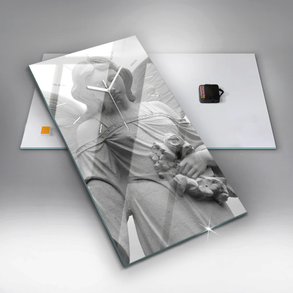 Téglalap alakú üvegóra Öreg angyal szobor