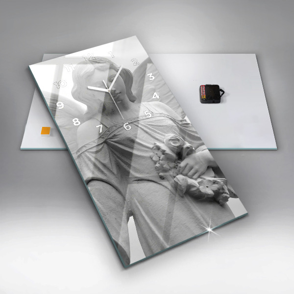 Téglalap alakú üvegóra Öreg angyal szobor