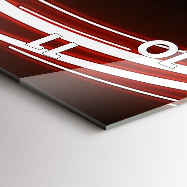 Téglalap alakú üvegóra Vörös szemű macska